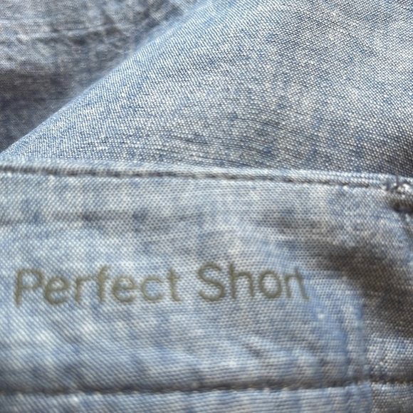 Talbot’s - blue 100% cotton Perfect Short - linen look - size 18WP - Picture 4 of 5